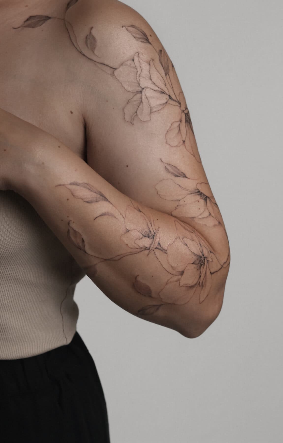 Botanický sleeve — Nia Tattooing